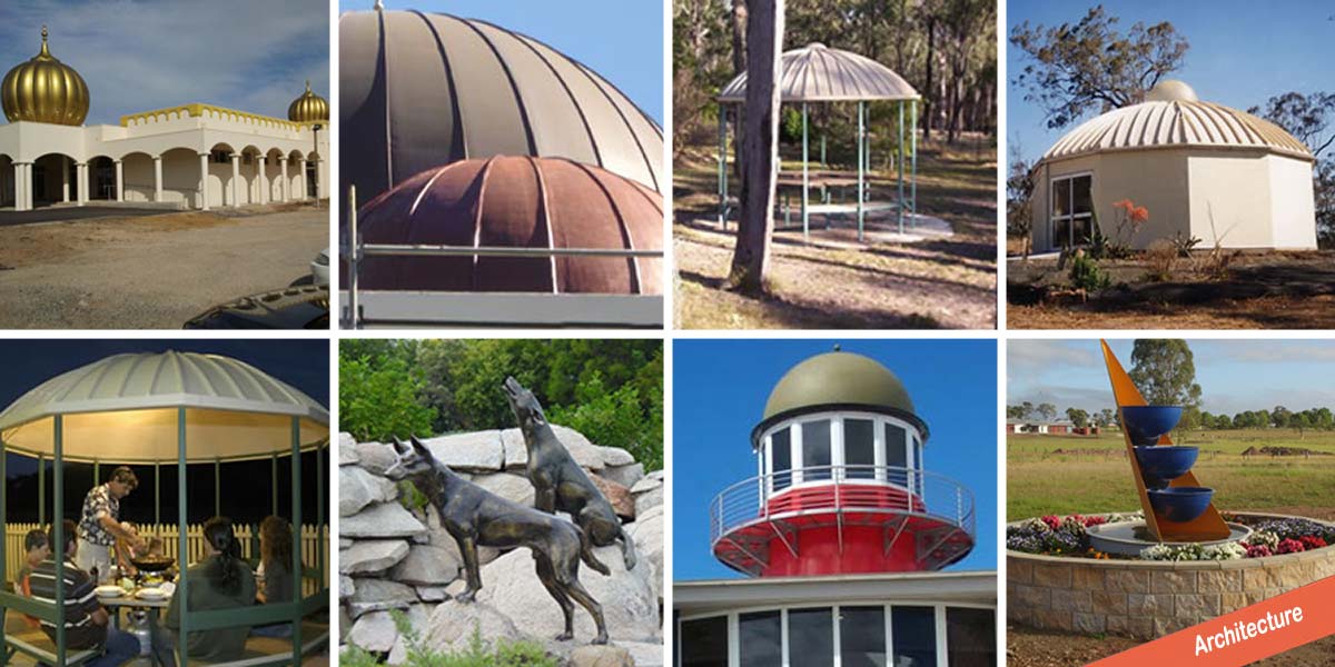 Dome roof and statue design and installation by FGS Composites